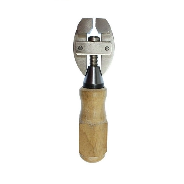 Hand Vise with Wooden Handle